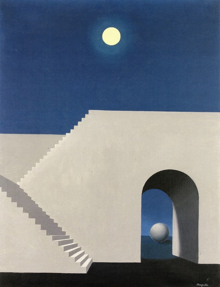 René Magritte - Architecture au clair de lune