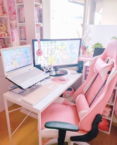 Featured image of post Pink Anime Gaming Setup Chokotto anime kemono friends 3