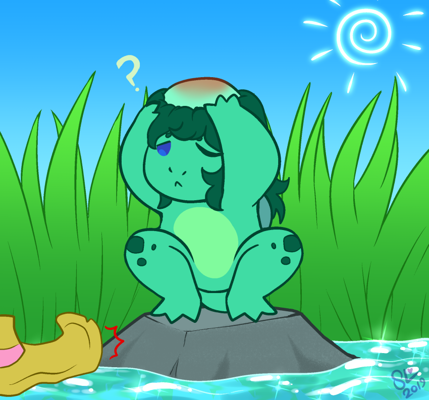 owlfluffs: Kappa Pond : Sunny Day ———————- Patreon 