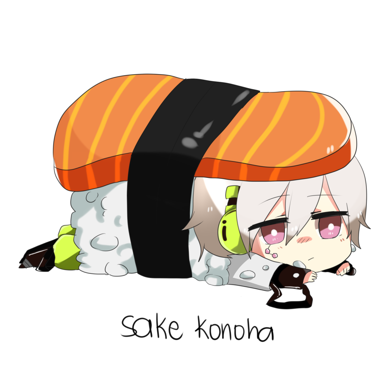 hakamiiart:   transparent mekakushi dan Sushi ver. !!! :D drag  them all :D 