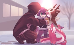 Rudragon: Ru And Mako'z Christmas Http://Www.furaffinity.net/View/22095232/  Commission