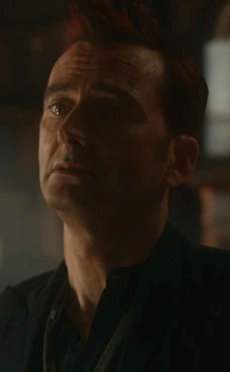 Crowley Putting On His Glasses Before Kissing Aziraphale Is Heart Wrenching Cause In That Moment Hes