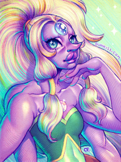 gunkiss:   Opal ✨ Small break from work and colored this 😊 