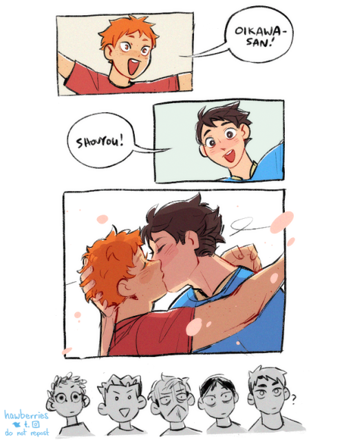 hawberries: brazil fling is canon. furudate told me.[image 1 is a 3-panel comic depicting hinata and