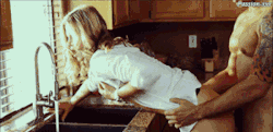 Serve-Your-Man:  She Could Barely Ever Get The Dishes Done Without Him Interrupting