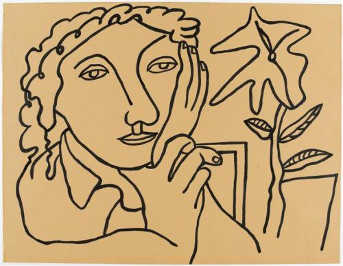 artist-fernand-leger: Study of Women at the plant, Fernand Léger