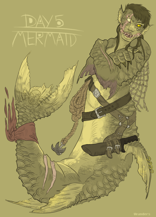 werebolf:a big ole river mermaid