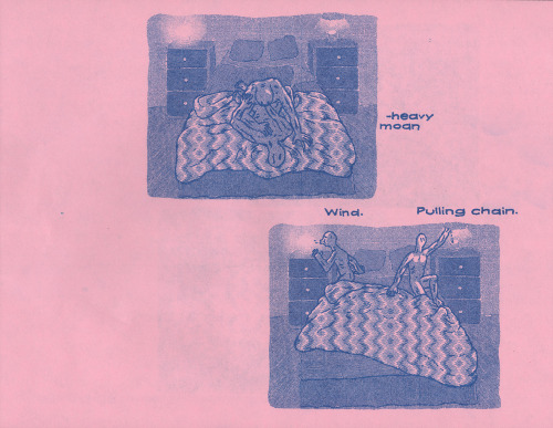 Jackson Edge, To Bed, 2016, risograph,  excerpt from FANCLUB SEXBOOK anthology coming soon