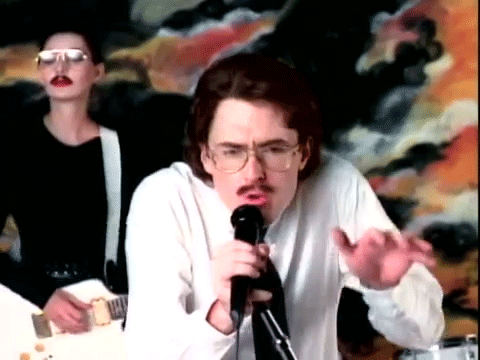 teawiththefabfour:  “Weird Al” Yankovic as Robert Palmer in the UHF music video