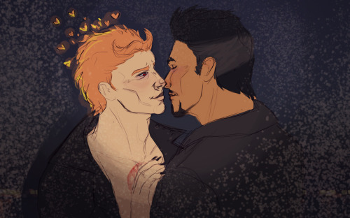 iontorch: i am sappy trash and i love drawing almost kisses bye