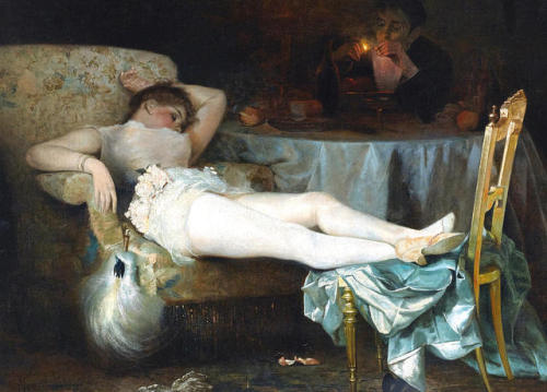 Alexander Nikanorovich Novoskoltsev - After the Masquerade (1890)