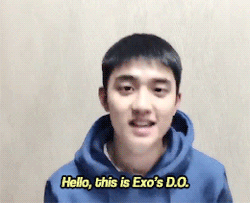 holykyungsoo:  Exo’s D.O. asking us to support Do Kyungsoo &lt;3~ 