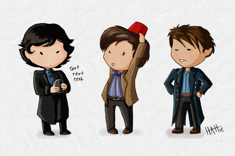 “ Sherlock Holmes - 11th Doctor - Jack Harkness
FanArt (Je l'ai adore tous :) ) - (love all :) )
”