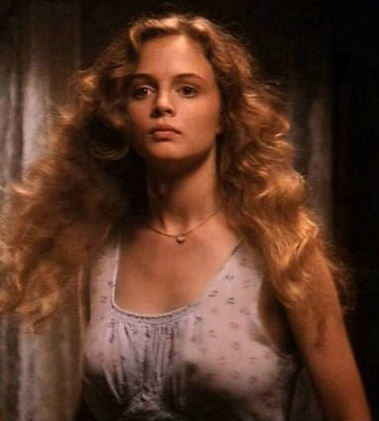 no-bra-celebrities:  First time that Heather Graham appeared braless on the TV screen. Pokies and bust shape nicely visible under thin night gown. What must her parents think?