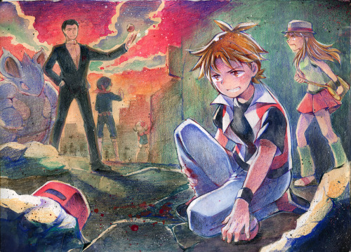 kipam:  [ Red, Leaf, Giovanni ] Red+Leaf VS Team Rocket  