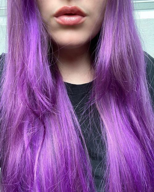 something fun @arcticfoxhaircolor Girls Night with Purple Rain ☂️ I used 2 bottles of GN and maybe 2