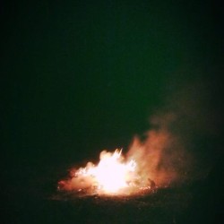 6sketchers:  No Halloween celebrations here , only fire. #fire #filter #photography #vintage #dark #night #sky 