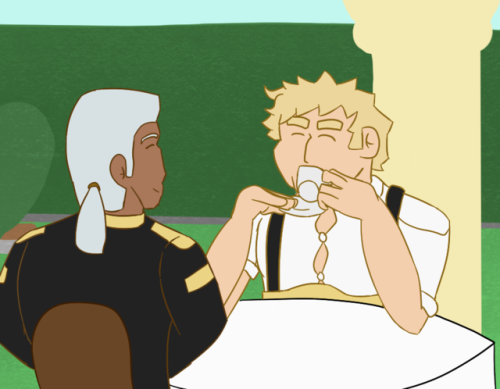 Raphael/Dedue (Raphadue) for @ferarepair-week‘s day 2 Prompt: Tea!