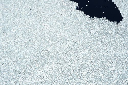 Frozen FloesThese aerial photos of lace-like ice floe patterns don&rsquo;t come from the North Pole,