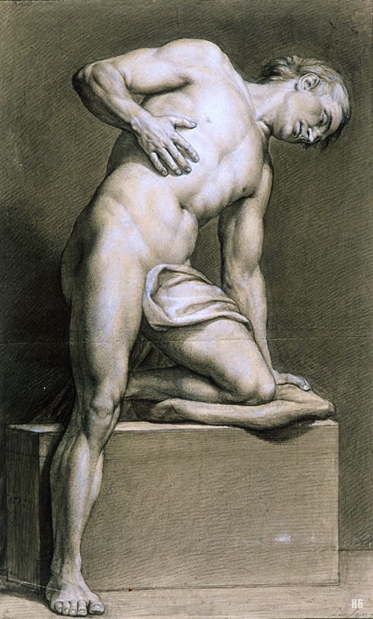 Spanish Academic Drawing. 18th.century. from the Facultad de Bellas Artes. Madrid.