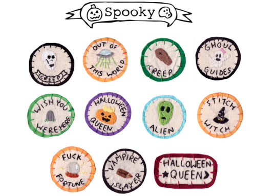 pizzapartie:  zitadevi:  hanecdote:  Just a reminder that there is a 10% discount code currently available to use in my etsy, so type in ‘GOODVIBES10’ when ordering to make use of it! There are plenty of Ghoul Guide patches to choose from so Im sure