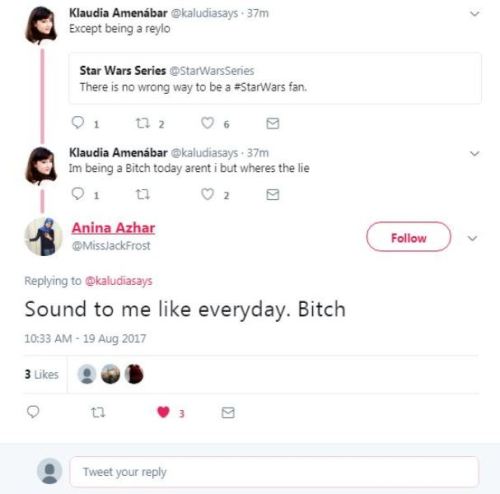 A friend of mine shwt this to me, I dont hv twitter shit. This Is Why I Quit As Anti Reylo! so much 