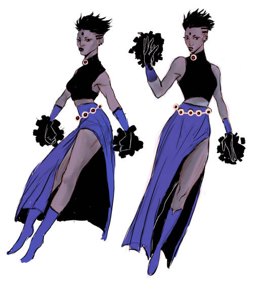 wakaju:2 nights ago i was making allot of redesign of raven from teen titans  and i fell in love wit