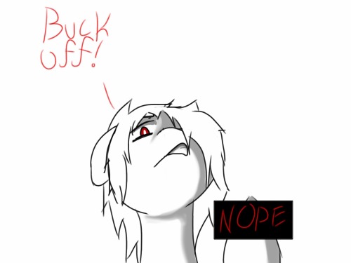 bloodmane:  Artist: Blood NO!  Blood: And now a message to that little anon!
