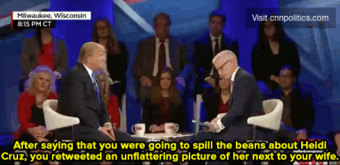 roysyesterdayjam:  micdotcom:  Watch: Trump then tries to weasel out of it by deflecting