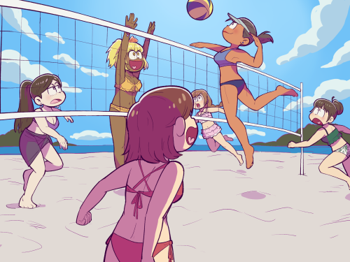 ochomachuu: beach volleyball