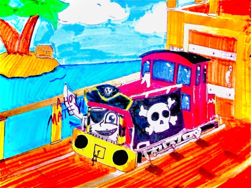 Salty On A Ship