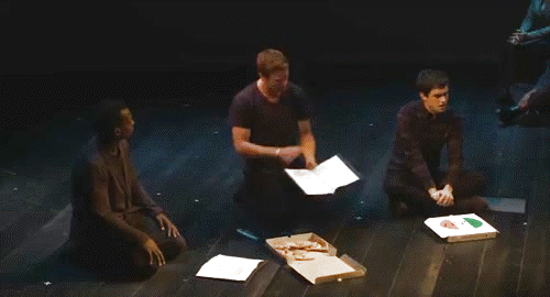 James Norton on the stage for Whither Would You Go at the Harold Pinter Theatre, October 22, 2017 Fr