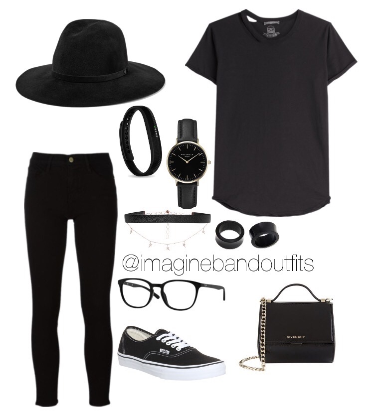 imaginebandoutfits:  Black
