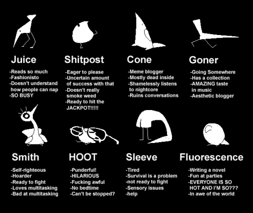 rubyrubyrubyredux: Tag yourself, I’m birds