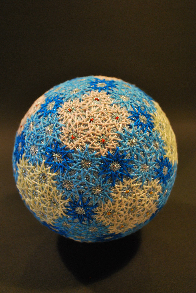 asylum-art:  A Huge Collection of Embroidered silk  Spheres by  92-year-old grandmother