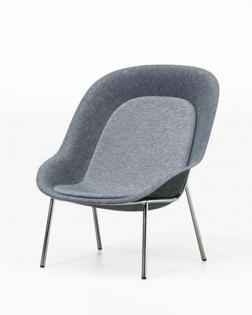 “Nook” lounge chair made from PET felt designed by Johan van Hengel for DeVorm 