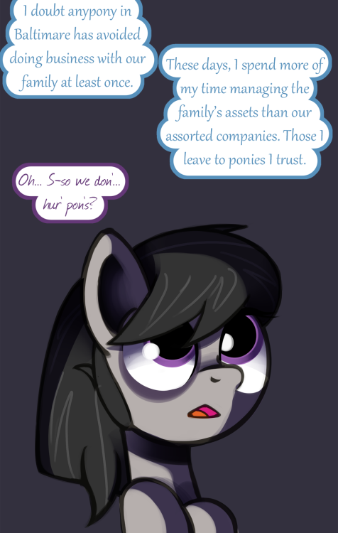 ask-canterlot-musicians: She’s a good kid. My original plan was to go on break for the holiday following this post. However, there is one more page to this scene, and because I love you guys (and it would be weird to put a break so close to the end),