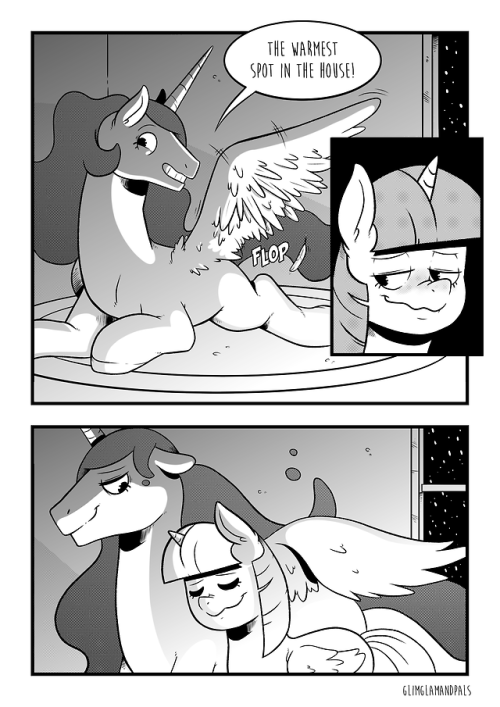 glimglamandpals:  Luna makes sure Celestia is informed of every steamy dream anyone in Equestria have where she is featured. Some people would think thats weird, but Luna thinks that hilarious.  Yes, we are back. A new comic that is actually a side comic