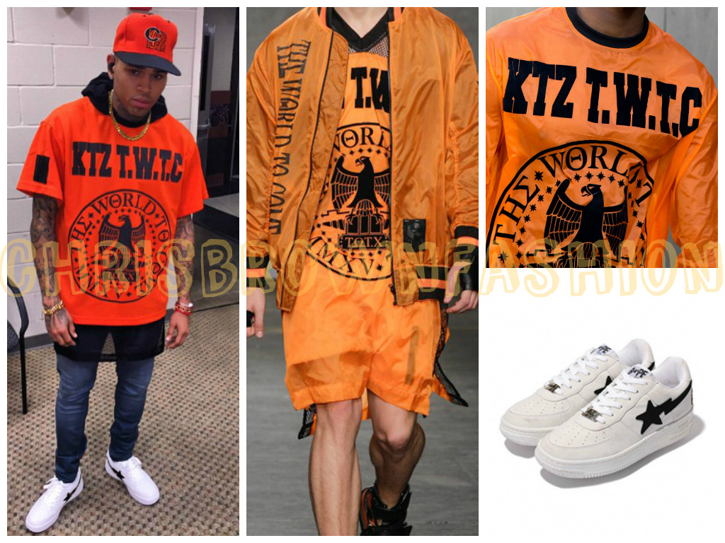 √ Swag Check: Chris Brown in BAPE & New Balance 577 Sneakers