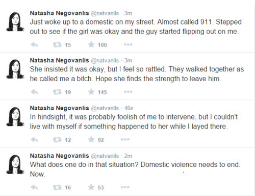 whatevenisthisthingabout:  Can we take a moment to appreciate just how brave natvanlis is for doing this? Considering how dangerous that situation could have been. Yea they may have walked off together, but she might have just prevented him from walking