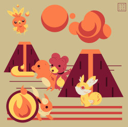 dotcore:  Pokémon.by Janice Chu.