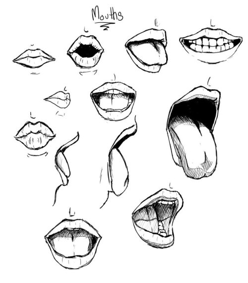 XXX helpyoudraw:  Mouth and Tongue References photo