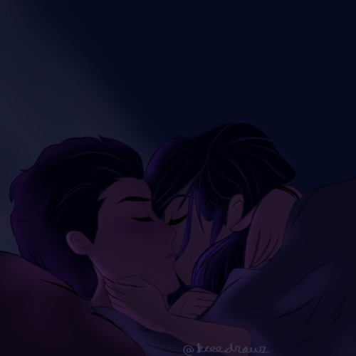 kceedraws: “Keeping You Warm Chapter 12, Scene 1″“I don’t get scared Angel, 