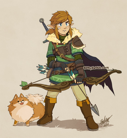  Played DnD for the first time with friends and my character is literally just Link and a Pomeranian