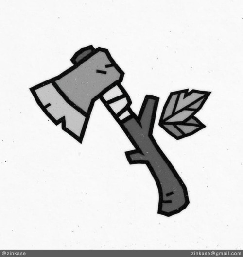 041 aXe . Dedicated to @vala_ill who asked for more  . #axe #icon #sticker #logo #graphicdesign #vec