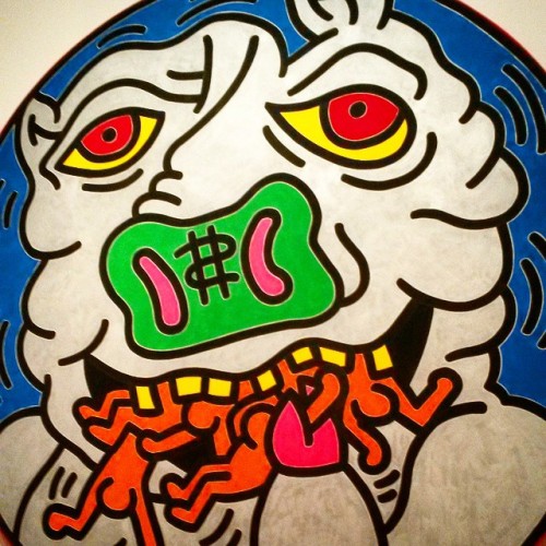 This #art piece by #keithharing is HUGE & adult photos