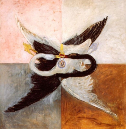 hideback:Hilma af Klint (Swedish, 1862-1944)The Tail of the Swan, 1914The Swan (No. 17), 1914-15Hilm