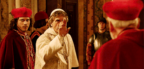 lucretiaborgia:“Forgive our haste, Your Eminences, but our preparations are endless. You will have h