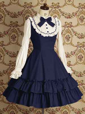 joyeuselacelife:  Mary Magdalene Classic Lolita - Bibbed Dresses 