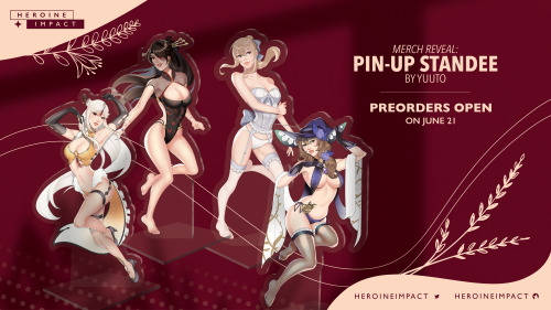 PIN-UP MERCH REVEAL - Reblog = &lt;3 Acrylic standees created by @yuuto (on Twitter and Ins